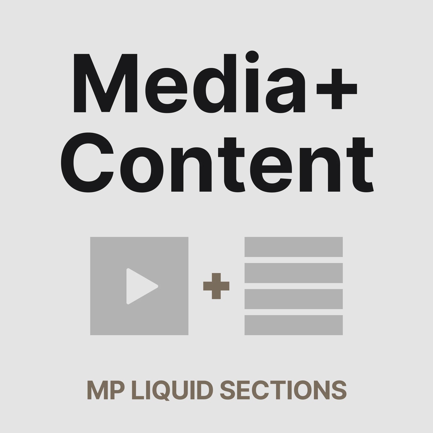 MP Media + Content – Split Content & Media Section for Shopify